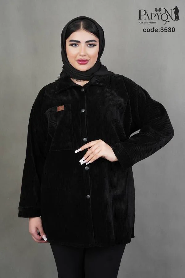 مانتو مخمل کبریتی وارداتی باکیفیت کد 3530